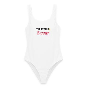Course à Pied / Running / Jogging / Coureur - Maillot de bain femme - blanc - Devant - AI Model Female 172 dark (172cm)