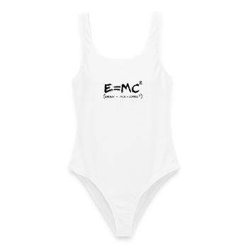 Coffee Energy Formula Geek Humor - Women's Swimsuit - white - Front - AI Model Female 172 dark (172cm)