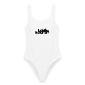 Ingolstadt Skyline - Frauen Badeanzug - Weiß - Vorne - AI Model Female 172 dark (172cm)
