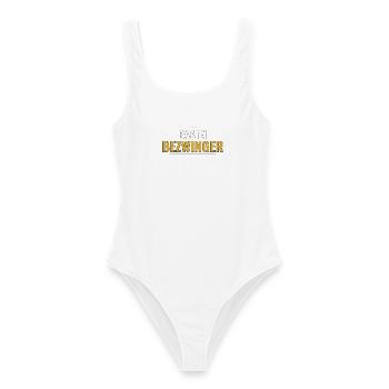 Bastei Bezwinger – Sächsische Schweiz Tour Shirt - Frauen Badeanzug - Weiß - Vorne - AI Model Female 172 dark (172cm)