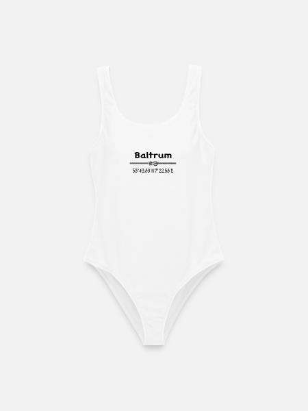 Baltrum - Frauen Badeanzug - Weiß