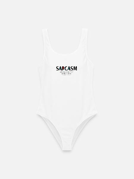 Sarkasmus - Frauen Badeanzug - Weiß