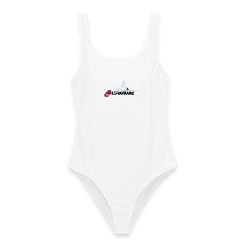 Lifeguard sauveteur aquatique - Maillot de bain femme - blanc - Devant - AI Model Female 172 dark (172cm)