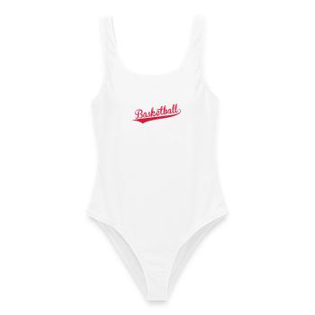 Basketball - Basket Ball - Game - Sport - Player - Maillot de bain femme - blanc - Devant - AI Model Female 172 dark (172cm)