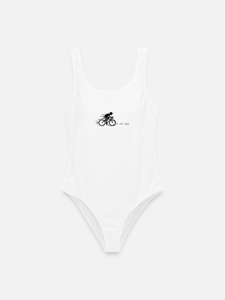 On My Way – Fahrrad T-Shirt für Radfahrer - Frauen Badeanzug - Weiß