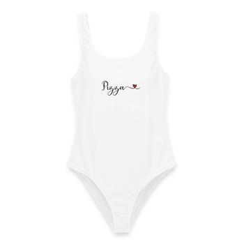Pizza Heart - Women's Swimsuit - white - Front - AI Model Female 172 dark (172cm)