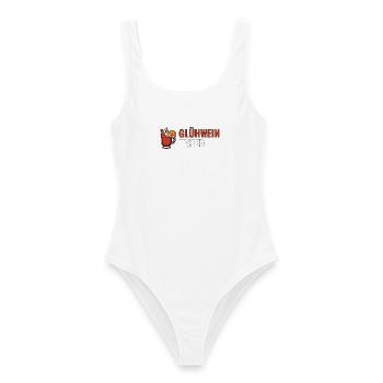 Glühwein Tester – Weihnachtsmarkt Shirt - Frauen Badeanzug - Weiß - Vorne - AI Model Female 172 dark (172cm)