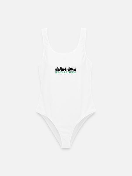 Me and you and this view-Tannenbaeume - Frauen Badeanzug - Weiß