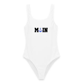Blue Anchor Nautical Moin - Women's Swimsuit - white - Front - AI Model Female 172 dark (172cm)