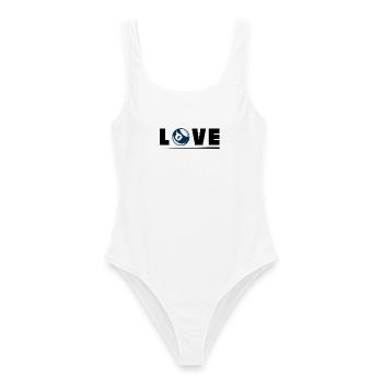 Love Pool 8 Ball Billiards Lover Design - Frauen Badeanzug - Weiß - Vorne - AI Model Female 172 dark (172cm)