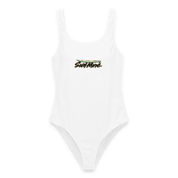 Surf More – Noserider Classic - Frauen Badeanzug - Weiß - Vorne - AI Model Female 172 dark (172cm)