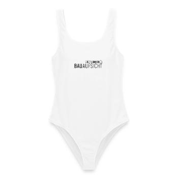 Junior Bauaufsicht 2027 - Frauen Badeanzug - Weiß - Vorne - AI Model Female 172 dark (172cm)
