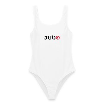 Judo - Maillot de bain femme - blanc - Devant - AI Model Female 172 dark (172cm)
