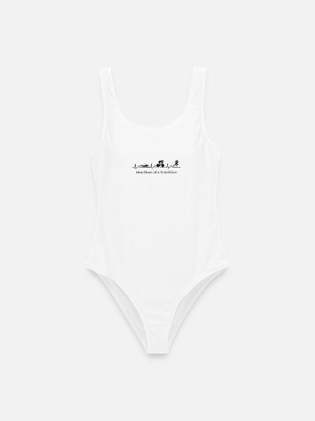 Heartbeat of a Triathlete - Frauen Badeanzug - Weiß
