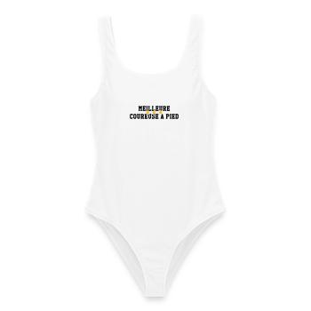 Course à Pied / Running / Jogging / Coureur - Maillot de bain femme - blanc - Devant - AI Model Female 172 dark (172cm)
