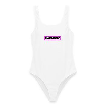 Typo HARMONY Kontur 2C - Frauen Badeanzug - Weiß - Vorne - AI Model Female 172 dark (172cm)