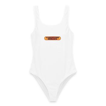 Hardcore Breaks Breakbeat - Maillot de bain femme - blanc - Devant - AI Model Female 172 dark (172cm)