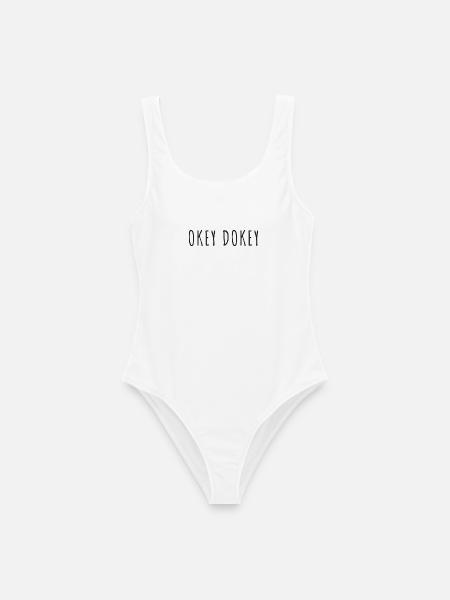 Okay Dokey - Frauen Badeanzug - Weiß