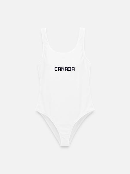 CANADA - Frauen Badeanzug - Weiß