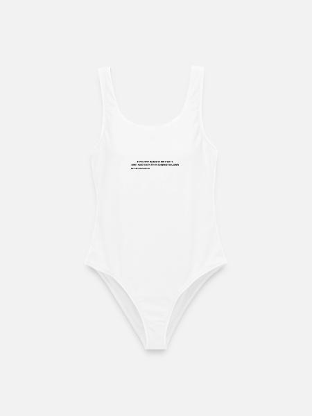 Satoshi Nakamoto – I Don’t Have Time to Convince Y - Frauen Badeanzug - Weiß