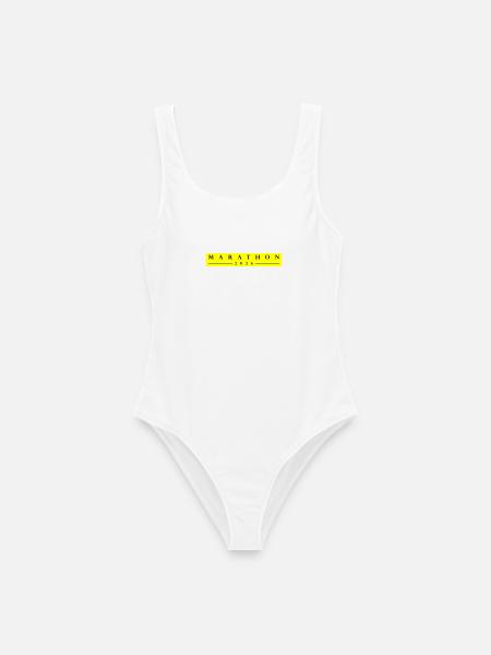 Marathon 2026 - Frauen Badeanzug - Weiß