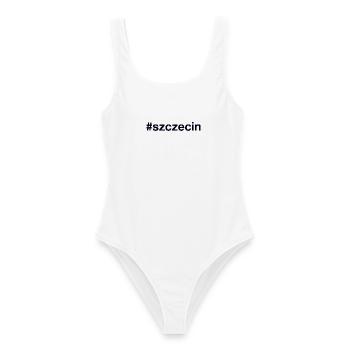 Szczecin Polska Pologne Hashtag - Maillot de bain femme - blanc - Devant - AI Model Female 172 dark (172cm)