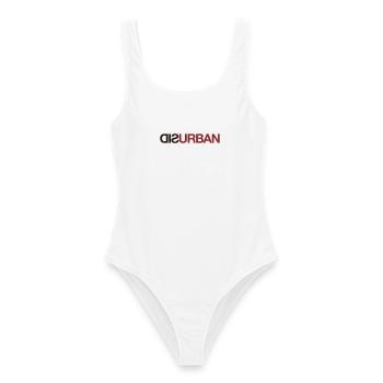 DISURBAN - Maillot de bain femme - blanc - Devant - AI Model Female 172 dark (172cm)