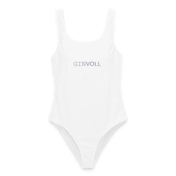 Ginvoll Pastell Typo Design - Frauen Badeanzug - Weiß - Vorne - AI Model Female 172 dark (172cm)