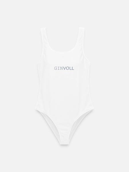 Ginvoll Pastell Typo Design - Frauen Badeanzug - Weiß