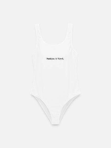 Fashion & Tired - Frauen Badeanzug - Weiß