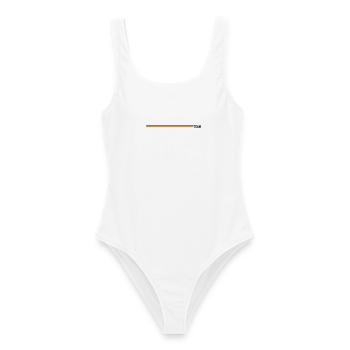 Team Deutschland Linie - Frauen Badeanzug - Weiß - Vorne - AI Model Female 172 dark (172cm)