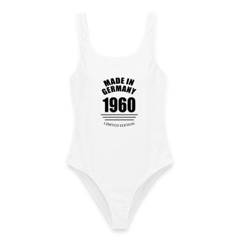 MADE IN GERMANY 1960 édition limitée - Maillot de bain femme - blanc - Devant - AI Model Female 172 dark (172cm)