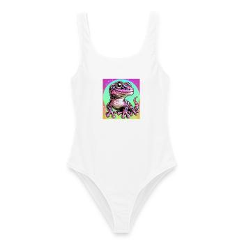 Gecko - Women's Swimsuit - white - Front - AI Model Female 172 dark (172cm)