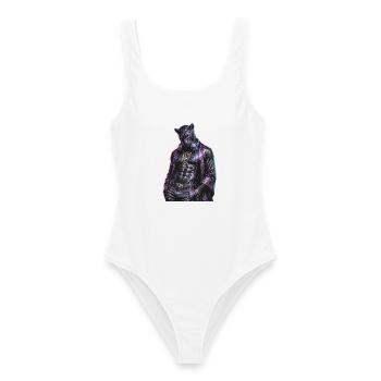 DropWild Dante 3 - Frauen Badeanzug - Weiß - Vorne - AI Model Female 172 dark (172cm)