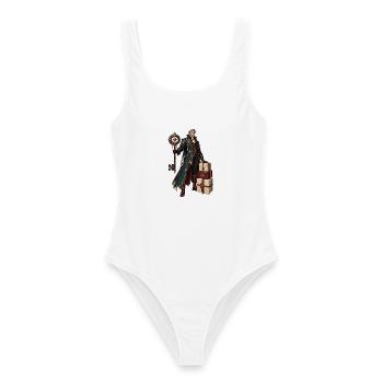 Runenmagier mit Geschenken - Frauen Badeanzug - Weiß - Vorne - AI Model Female 172 dark (172cm)