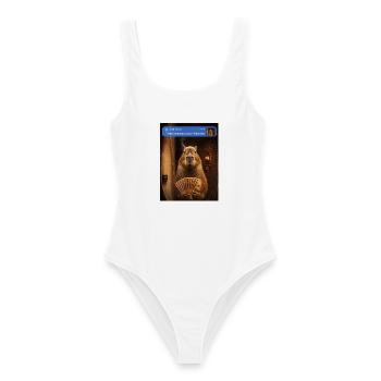 Capybara an deiner Haustür - Frauen Badeanzug - Weiß - Vorne - AI Model Female 172 dark (172cm)