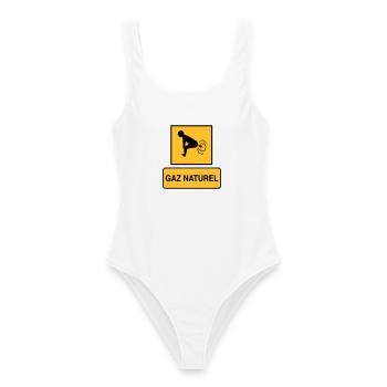 Natural gas - Women's Swimsuit - white - Front - AI Model Female 172 dark (172cm)