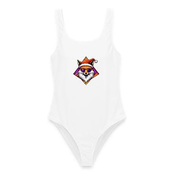 Fox Santa Swag - Women's Swimsuit - white - Front - AI Model Female 172 dark (172cm)