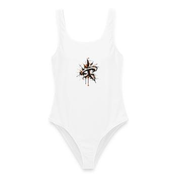 Abstraktes Symbol im Splash - Frauen Badeanzug - Weiß - Vorne - AI Model Female 172 dark (172cm)