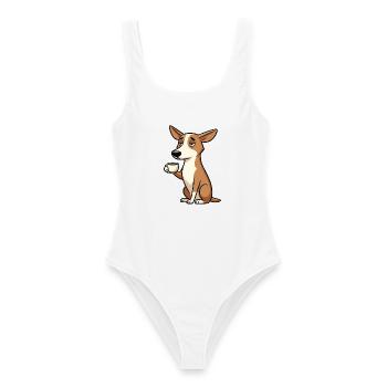 Podenco Podencos Podencoliebhaber Podencobesitzer - Frauen Badeanzug - Weiß - Vorne - AI Model Female 172 dark (172cm)
