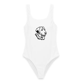Broholmer Kopf - Maillot de bain femme - blanc - Devant - AI Model Female 172 dark (172cm)
