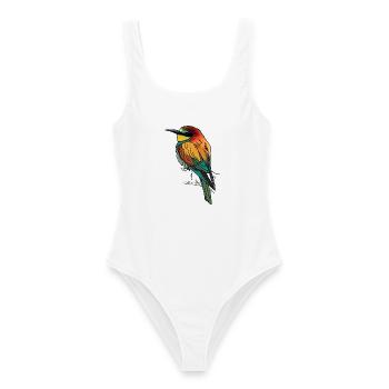 Bee-eater - Women's Swimsuit - white - Front - AI Model Female 172 dark (172cm)