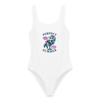 summer beach mermaid - Women's Swimsuit - white - Front - AI Model Female 172 dark (172cm)