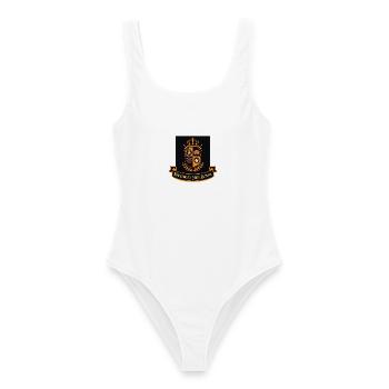 Halloween High School Wappen - Frauen Badeanzug - Weiß - Vorne - AI Model Female 172 dark (172cm)