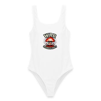WAR – Idiotie organisée - Maillot de bain femme - blanc - Devant - AI Model Female 172 dark (172cm)