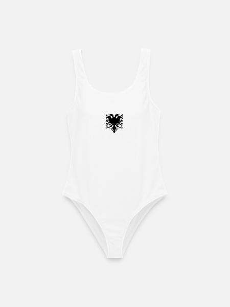 Albanien T-Shirt Albanien Trikot Albanische Flagge - Frauen Badeanzug - Weiß