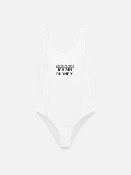 Ich bin Rhöner! - Frauen Badeanzug - Weiß
