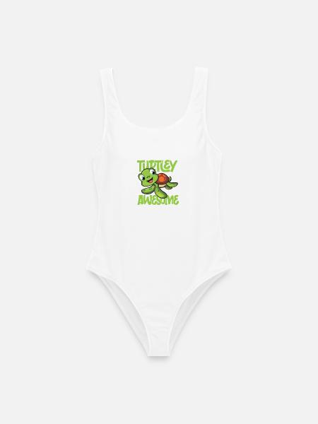 Turtley awesome - Frauen Badeanzug - Weiß