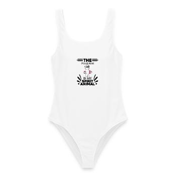 Ours polaire Ours polaire Ours polaire - Maillot de bain femme - blanc - Devant - AI Model Female 172 dark (172cm)