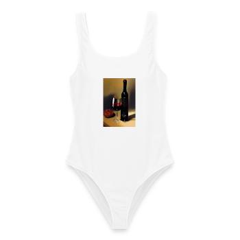 Buveurs de vin - Maillot de bain femme - blanc - Devant - AI Model Female 172 dark (172cm)